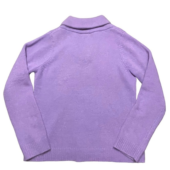 Angora Rabbit Hair/Lambswool Blend Lavender Sweater - Sz L - Picture 2 of 11